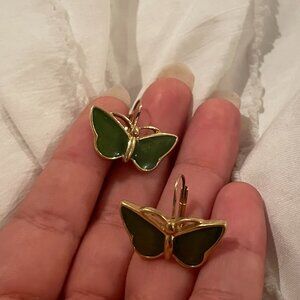 Vintage Gold Butterly Earrings